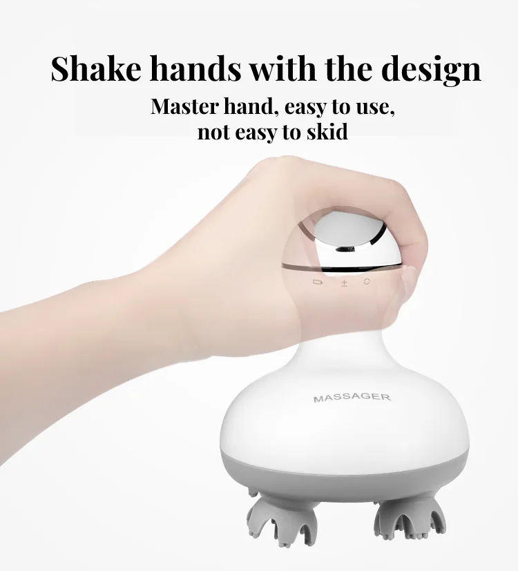 Mini Electric Octopus Claw Scalp Massager With Logo Vibrating Head Massager Brush For Hair Growth Stress Relief Head Massager