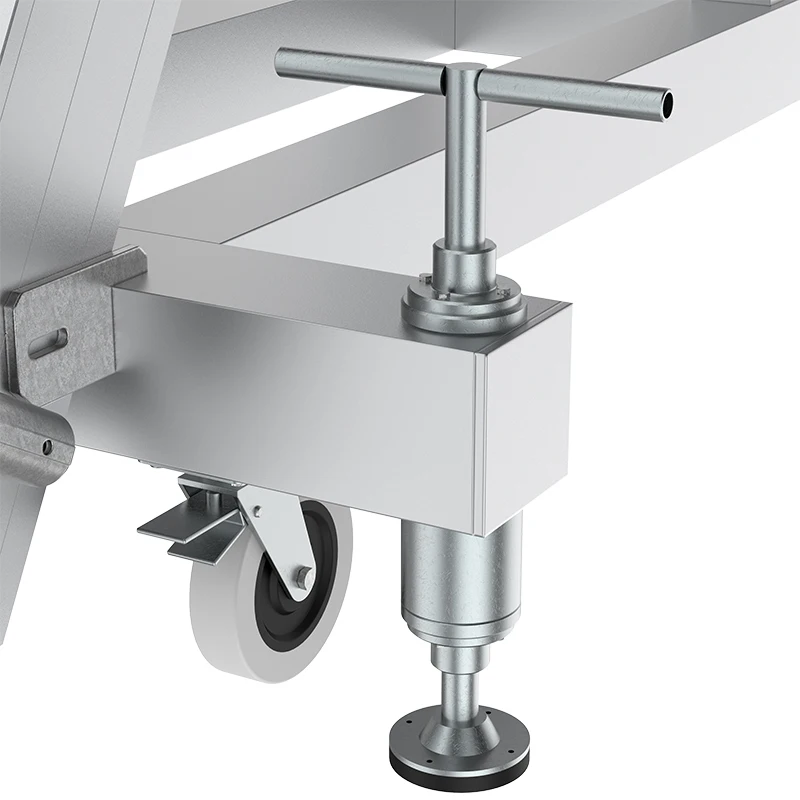 Customized Modular Aluminum Assembly Handrail Work Platform Big Capacity Access Ladder