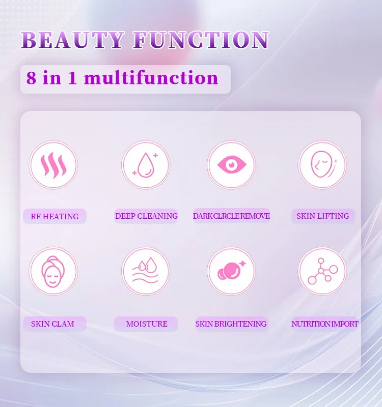 Hydro Oxygen Facial diamond microdermabrasion machine 8 in 1 Skin Rejuvenation peeling Machine