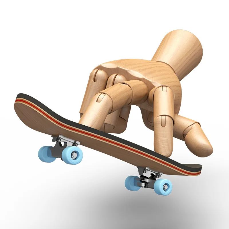 Blank canadian maple wood finger board mini skateboard toy fingerboard
