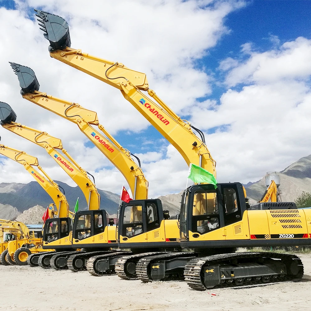 21ton Hydraulic Medium Bucket Excavator with Drilling Attachment