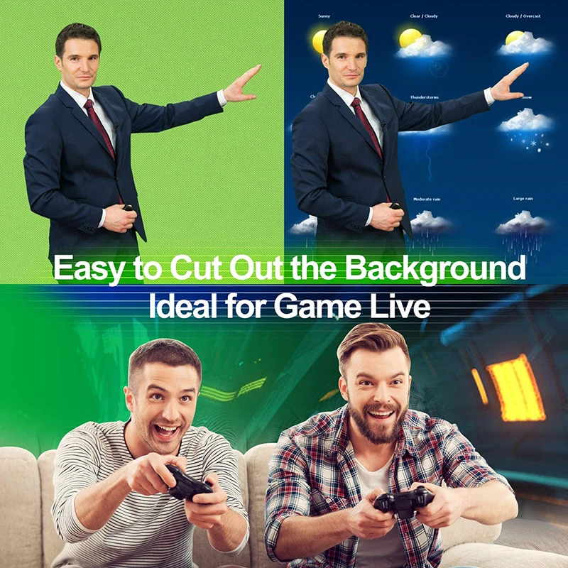 1.5m*2m  Manual Floor Pull Up Portable Portable Collapsible Green Screen with stand