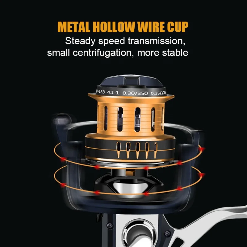 OEM high quality 2500P-12000P big game saltwater metal spinning fishing reel