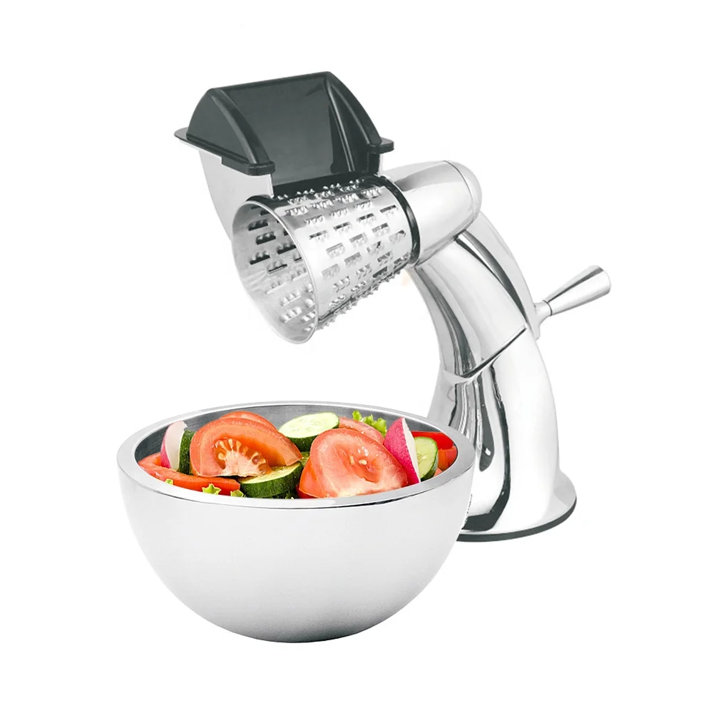 Factory Wholesale kitchenware Hand pull Shredded Food Multi functional Vegetable Cutter Slicer Salad Spinner And Chopper