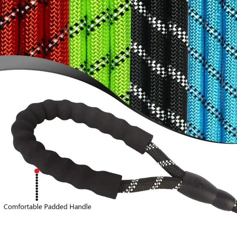 Hot Sale Pet Dog Nylon Rope Leashes Yellow Reflective Soft Pet Leash For Dogs