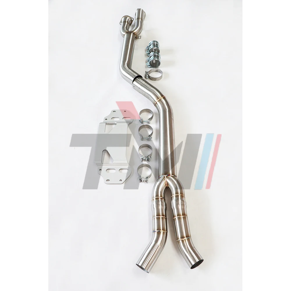 BMW S58 M2 G87 3.0T Single Mid-Pipe 2020+ Brace midpipe