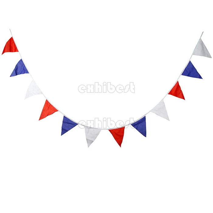 Double Side Triangle Pennants Wall Hanging Decorative Basketball Club Large Mini Small Waterproof Sublimation Felt Pennant Flag