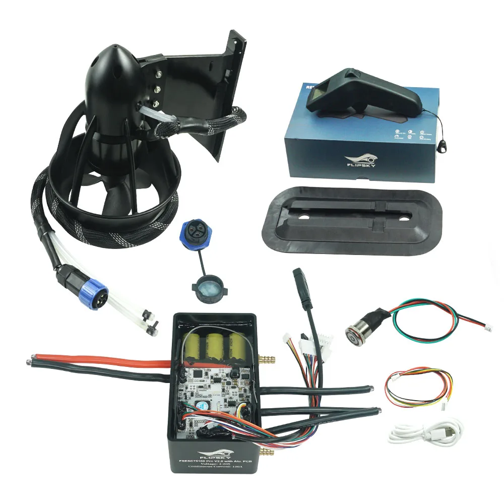 Flipsky Brushless Motor 7070 4300W Waterproof Underwater Thruster electric boat thruster for ROV RC Boat /Jet boards