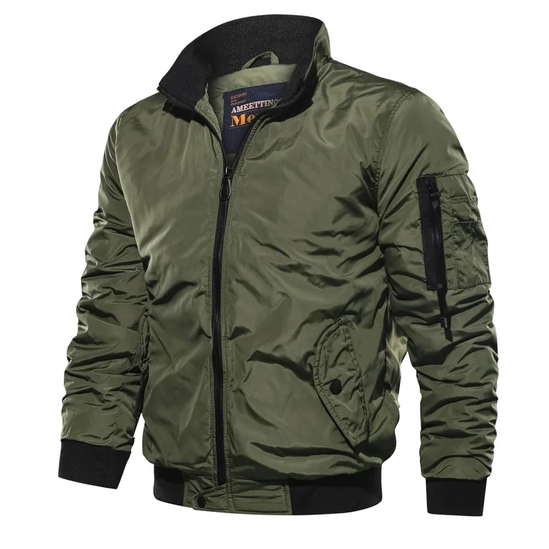 
Plus Size Winter Windbreaker Padding Men bomber Coat jacket 