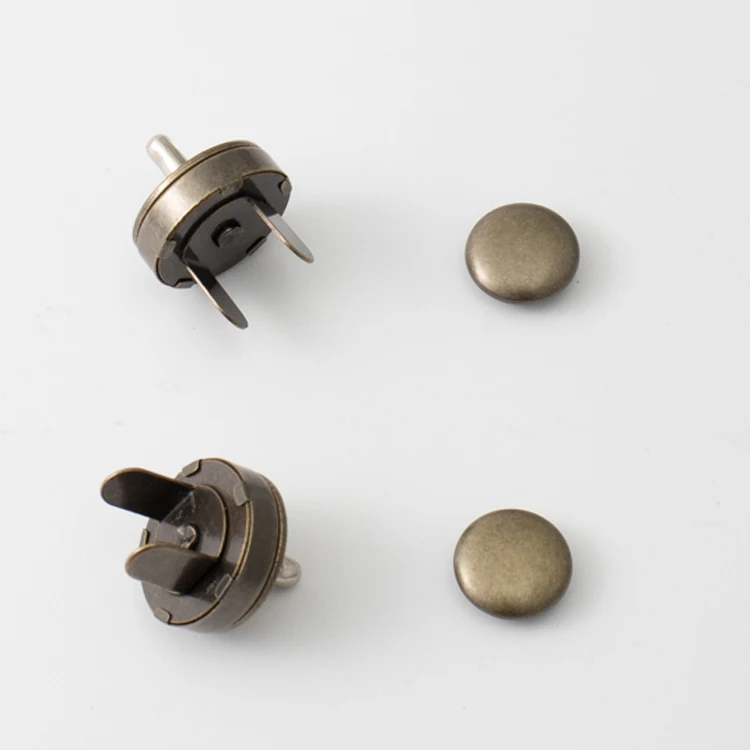 Magnetic snap rivets buckles for bags rivet buckle lock quick release locks handbag magnetic button