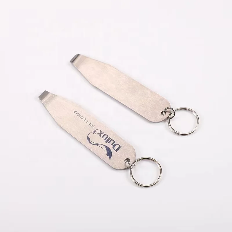 Custom Paint Tin Can Opener Key Ring with Printing Logo