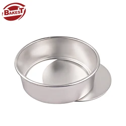 BAKEST High Quality Aluminum Cake Mold fixed Bottom Round Baking Mold 5inch /6 inch/7 inch/8 inch