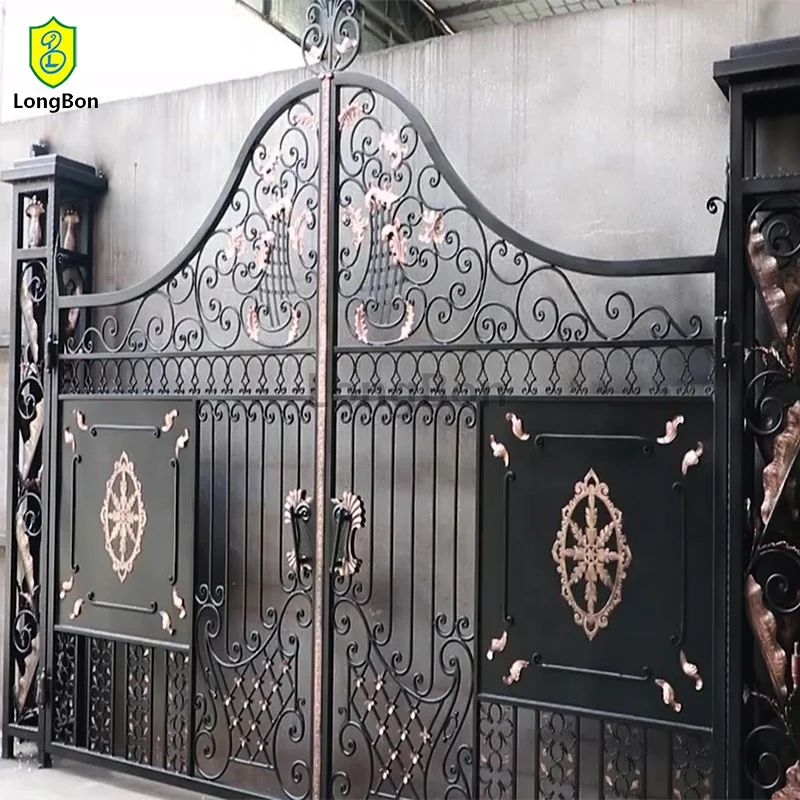 Hot Selling Iron Main Gate Handmade Forged Iron Gate