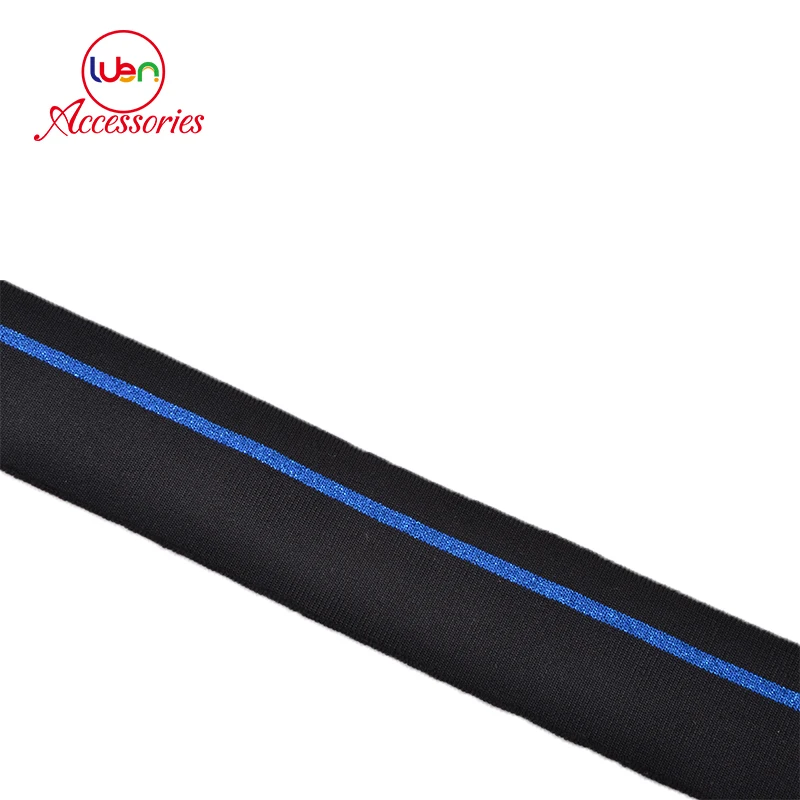 Hot sale flat striped knit rib cuff collars forneckline