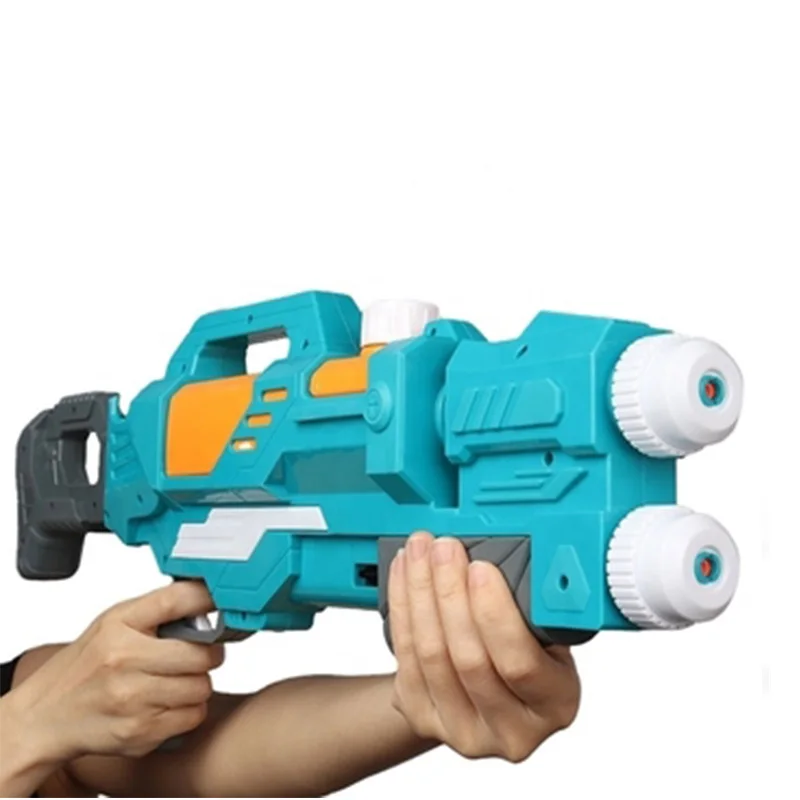 Hot Sale Plastic ABS Beach Large Water Guns Two Nozzles 700ML Water Pump Gun Toy