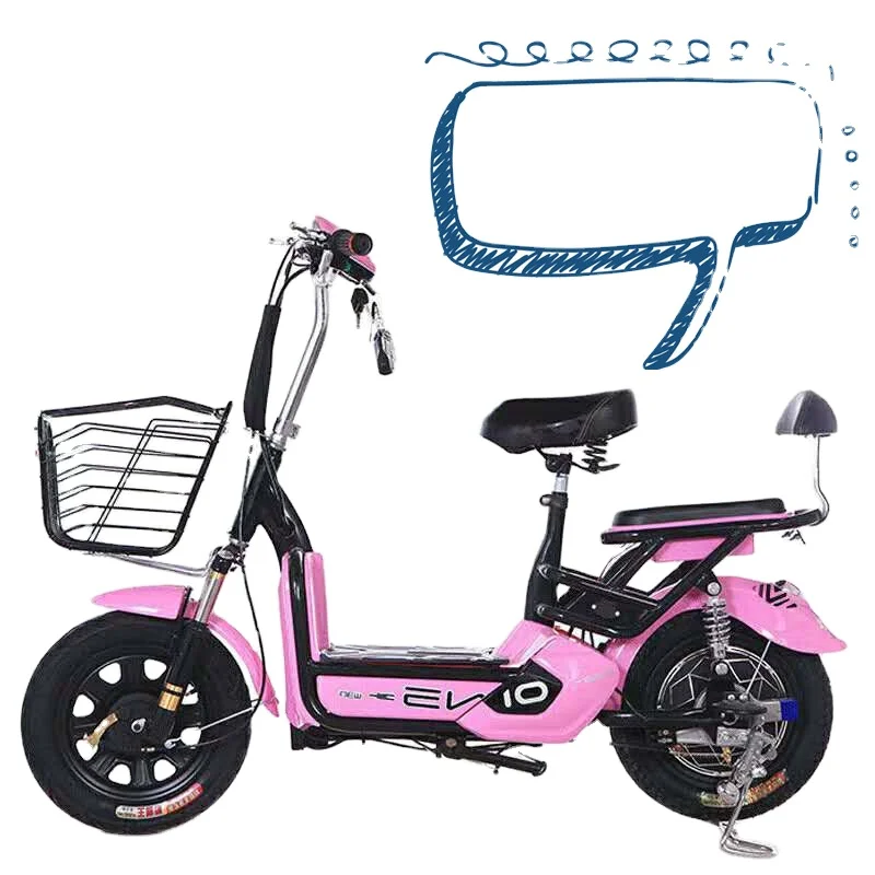 14 дюймов для взрослых Электрический автомобиль 48V350W батареи car/два колеса для электрического велосипеда