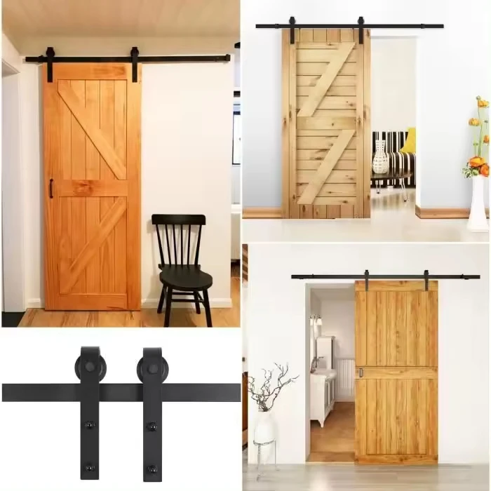 For America Sliding Door Barn Track Hardware Wood Barn Door Rail Hardware Sliding Door Track System Kit