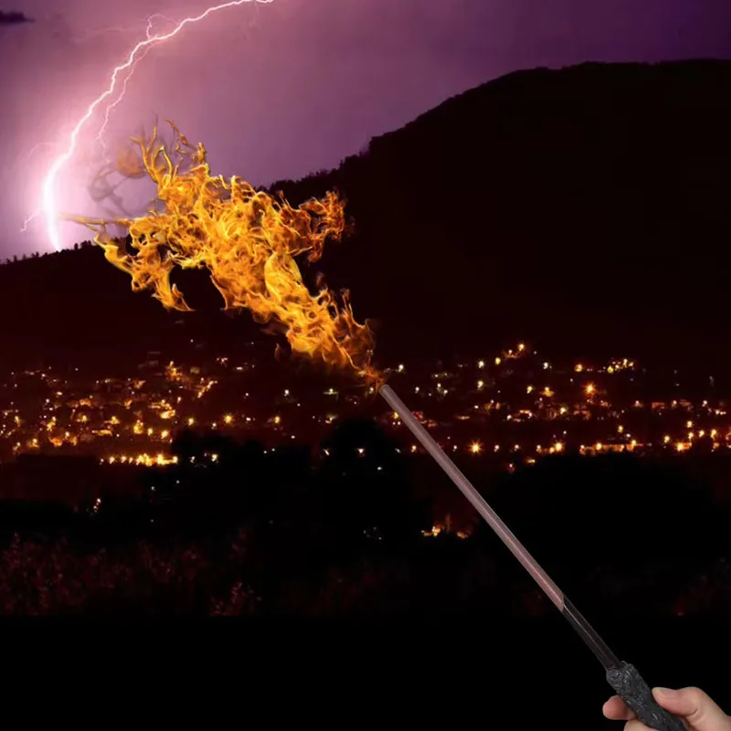 Fire-breathing Magic Cane Magician Fire Magie Wand Stage Illusion Magic Tricks Gimmick Props Comedy Party Magic Show