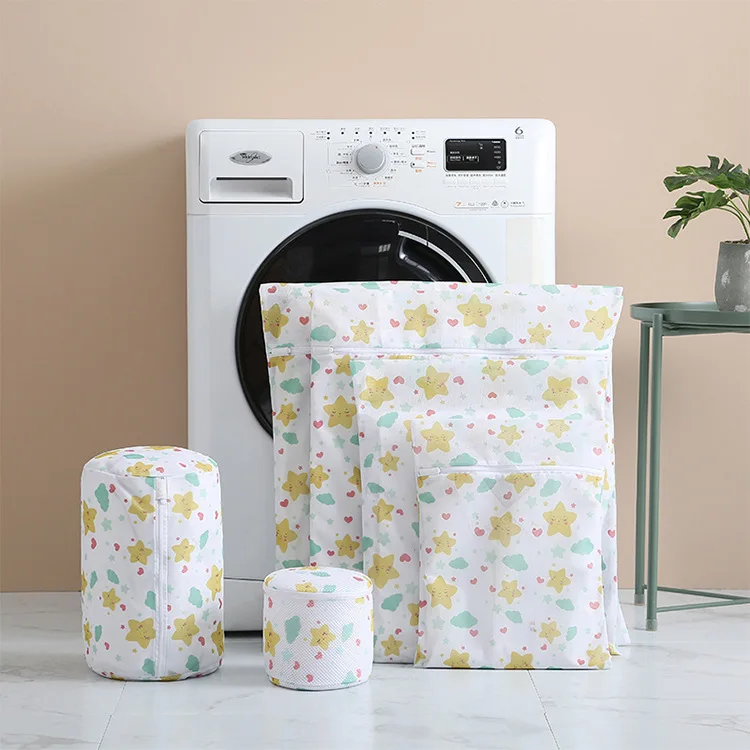 Wholesale Customizable Reusable Zipper Heavy Duty Hotel Travel Clothes Bra Lingerie Sock Net Mesh Laundry Wash Bag In Bulk