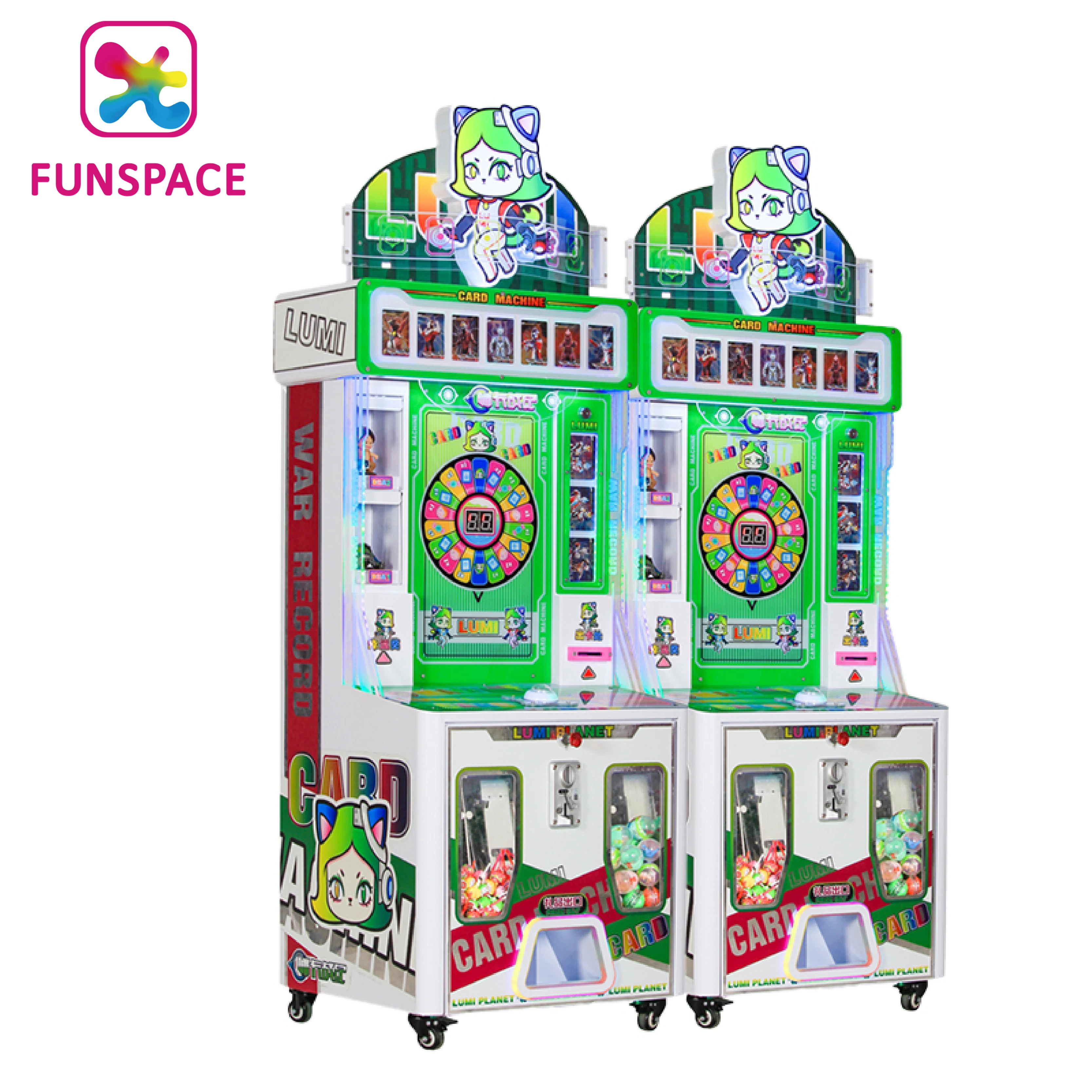 Factory Wholesale Coin Operated Arcade Spinning Disc Game Exchange Ultraman Cards With Capsules Gift Machines