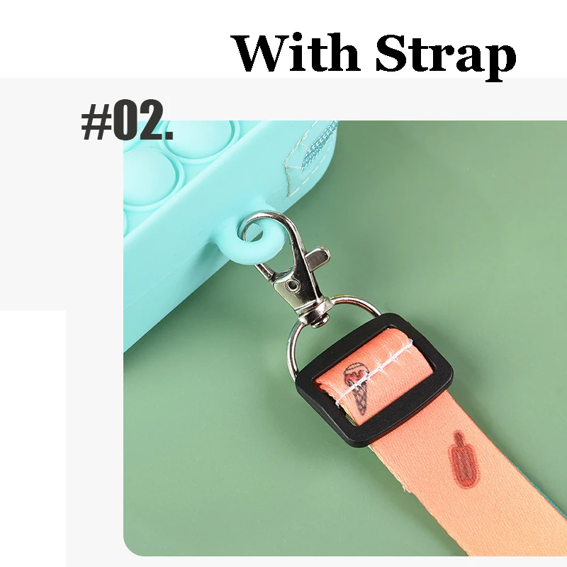 Wholesale  Girls Tiktok Silicone Pop Bubble Coin Wallet Purse Bag  Lady Fidget Bag Kids Crossbody Tik Tok Pop Silicone Purse