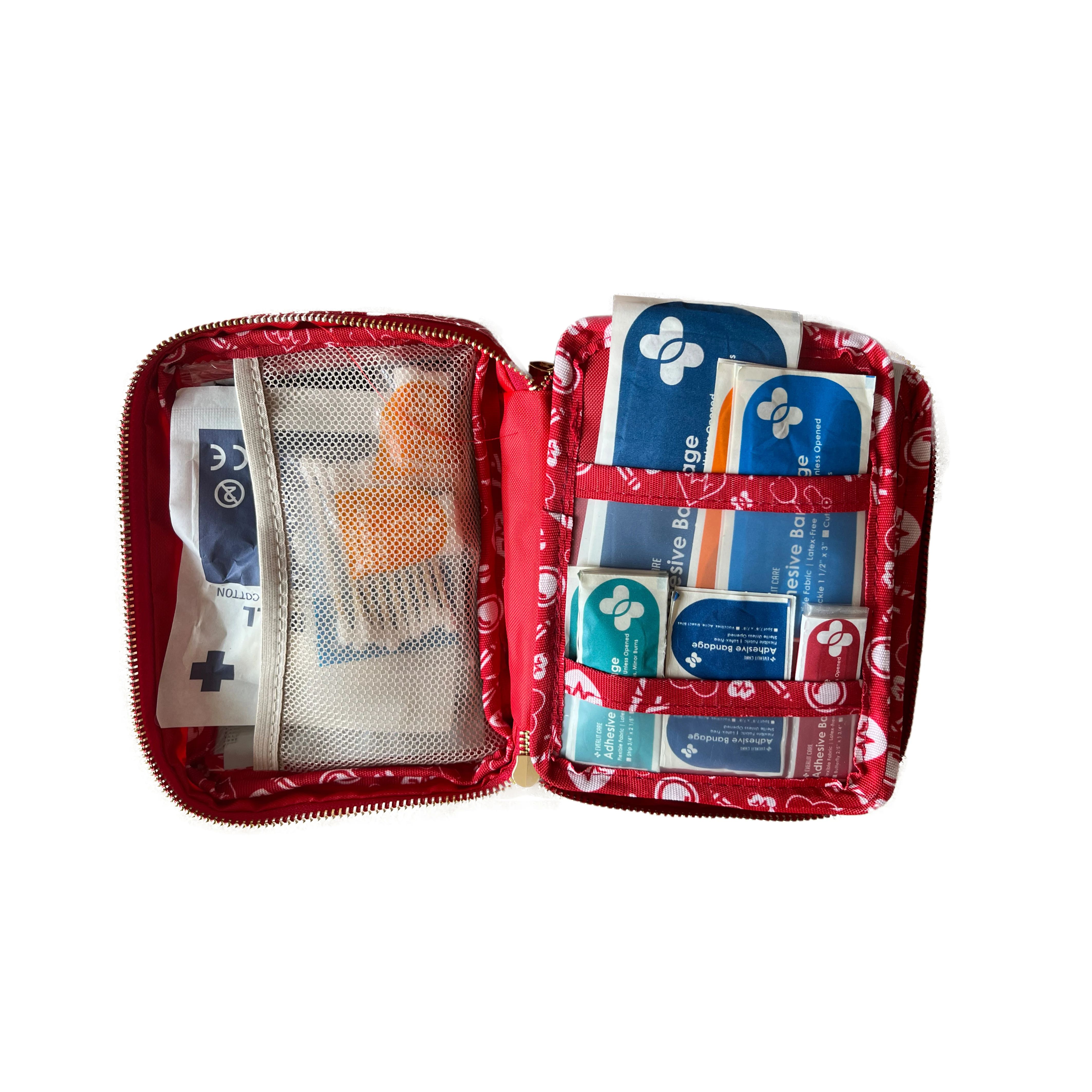 Small Travel Mini First Aid Kit Kids child emergency bag for Purse Diaper Bag Backpack with Latex-Free Bandages TSA-Approved