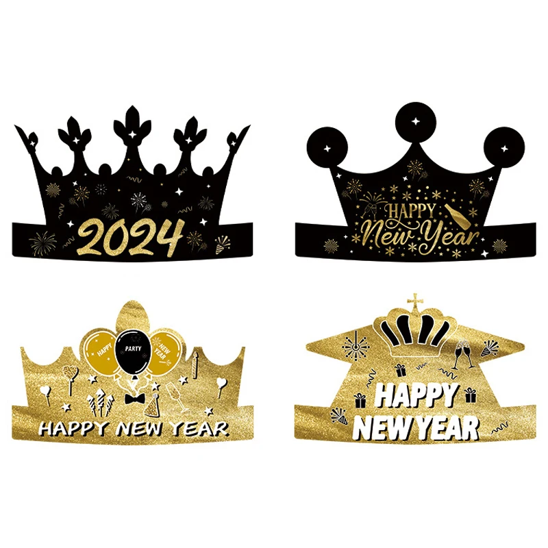New year festival paper hat happy new year party carnival photo props decoration supplies