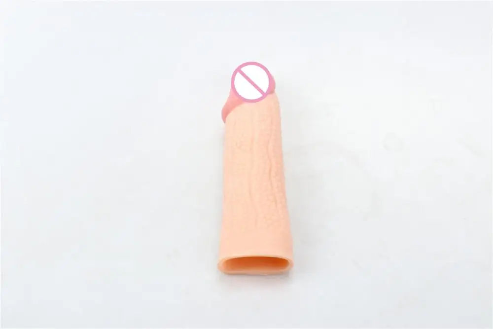 
waterproof realistic custom penis enlargement extension sleeves condom for men 