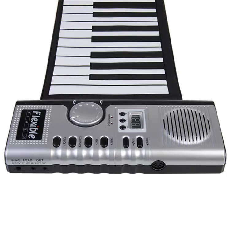 88-Keys Portable Electronic Organ Roll-Up Piano