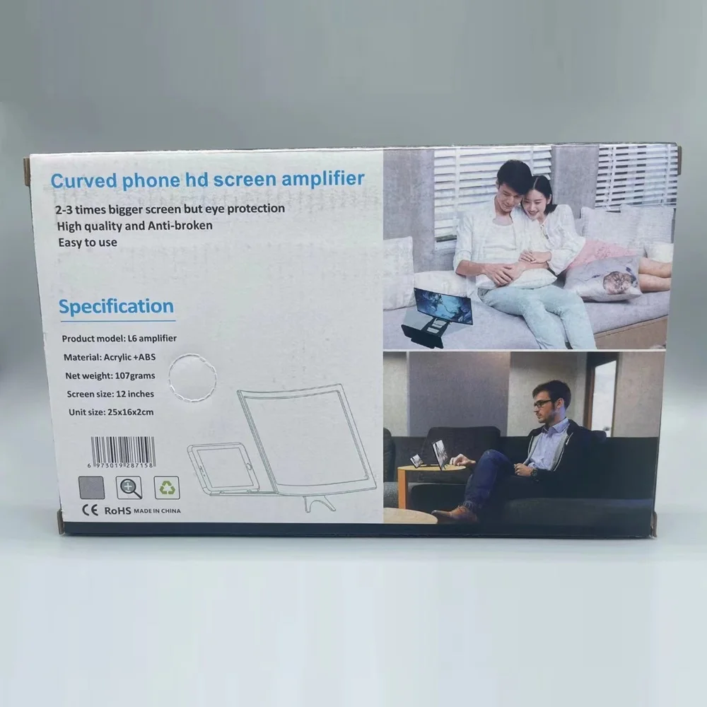 Foldable HD 3D 14inch Mobile Phone Smartphone Cellphone Stand Screen Enlarger Magnifier Video Amplifier