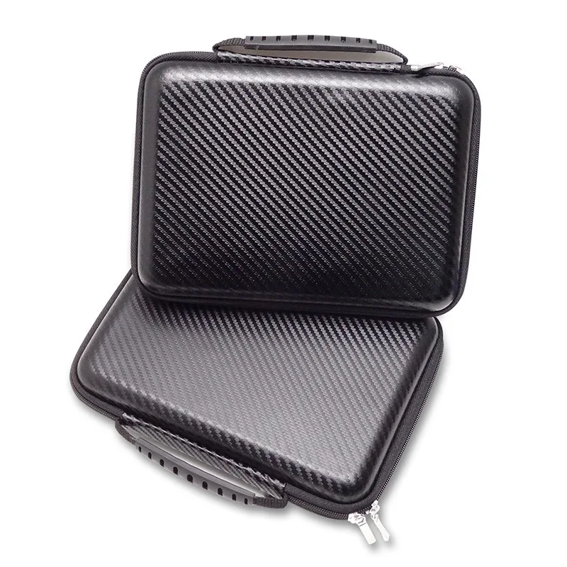 HOT SALE Portable Eva Case Carbon Waterproof Shockproof Protective Fibre Bag for U Disk Bank U Shield Bag Certificate Card