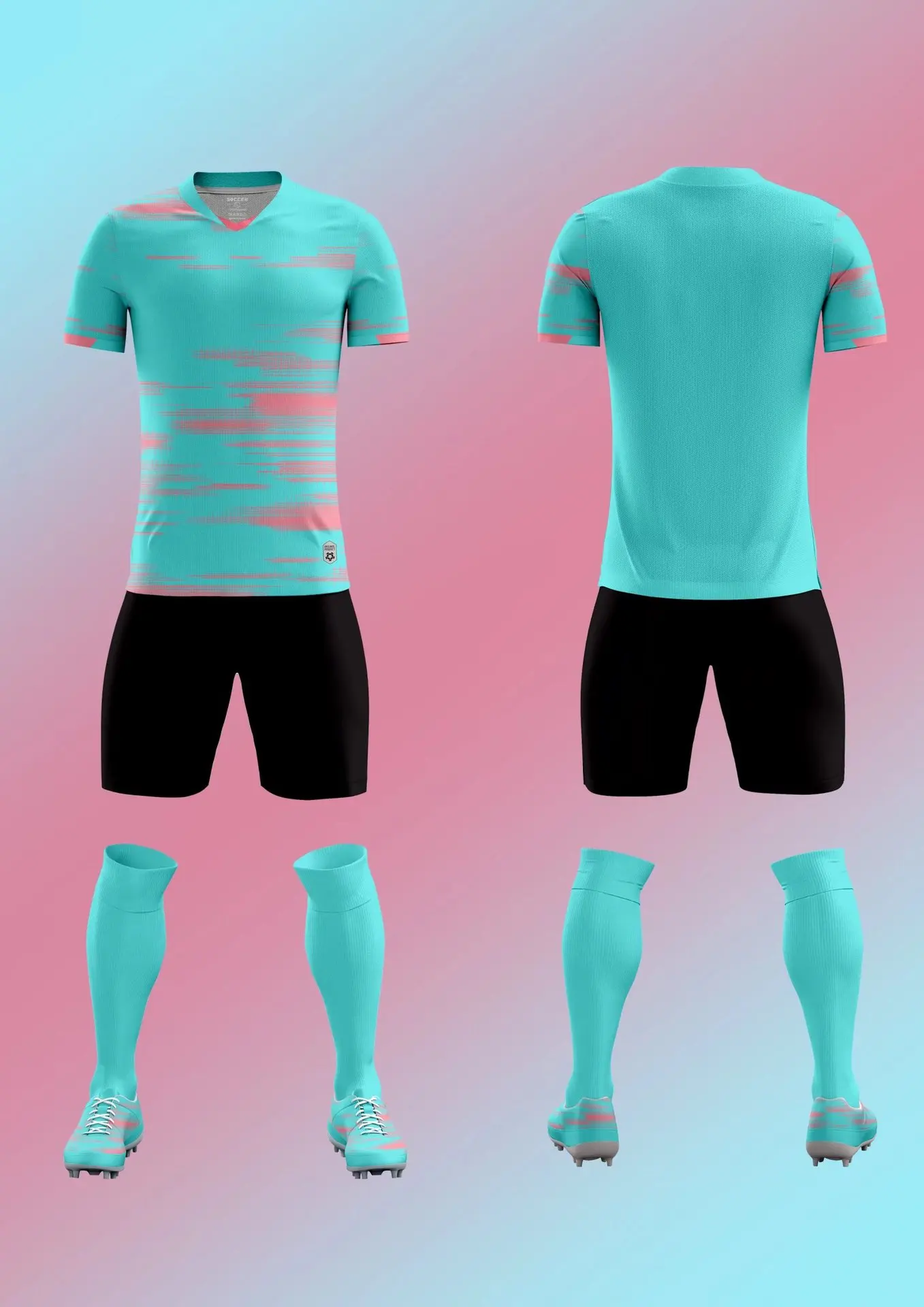 Outdoor Sports Orange Soccer Uniforms Clothes Football 2023 Professional Soccer Uniforms