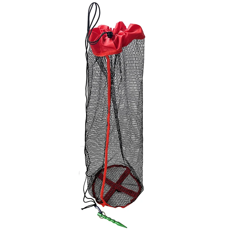 Fishing net bag fishing landing diving baitcaster fsih cage fishermen crawfish mesh portable fishing net fsih basket