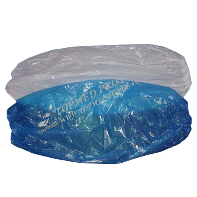 Wholesale Disposable Microporous Oversleeve Polyethylene LDPE PE Arm Sleeve Cover with Elastic Cuff PE Material