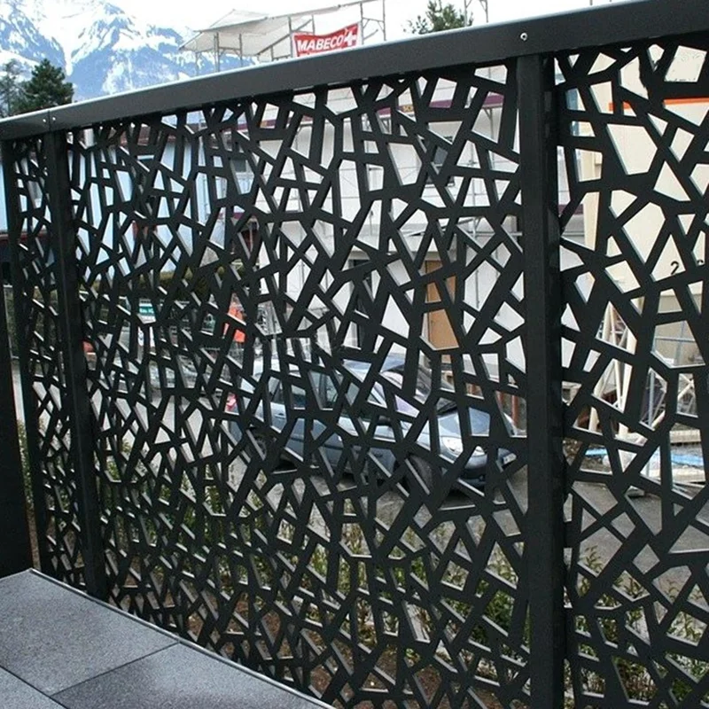 Modern Design Modular Fence Aluminum Metal Horizontal Yard Privacy Slat Fence Panels Outdoor Garden Fence