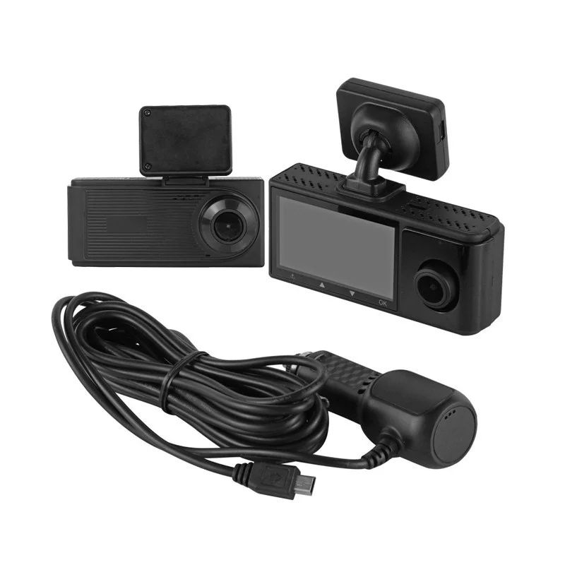 Customization New Design 1080P Sony Sensor 3 Camera Dash Cam Triple Lens Car Camera 3 Lens Dash Camera