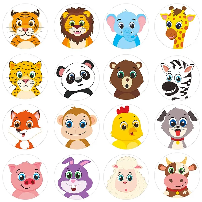 Easter Bunny Egg layout party gift DIY decoration children do face dress up stickers self adhesive roll pack stickers