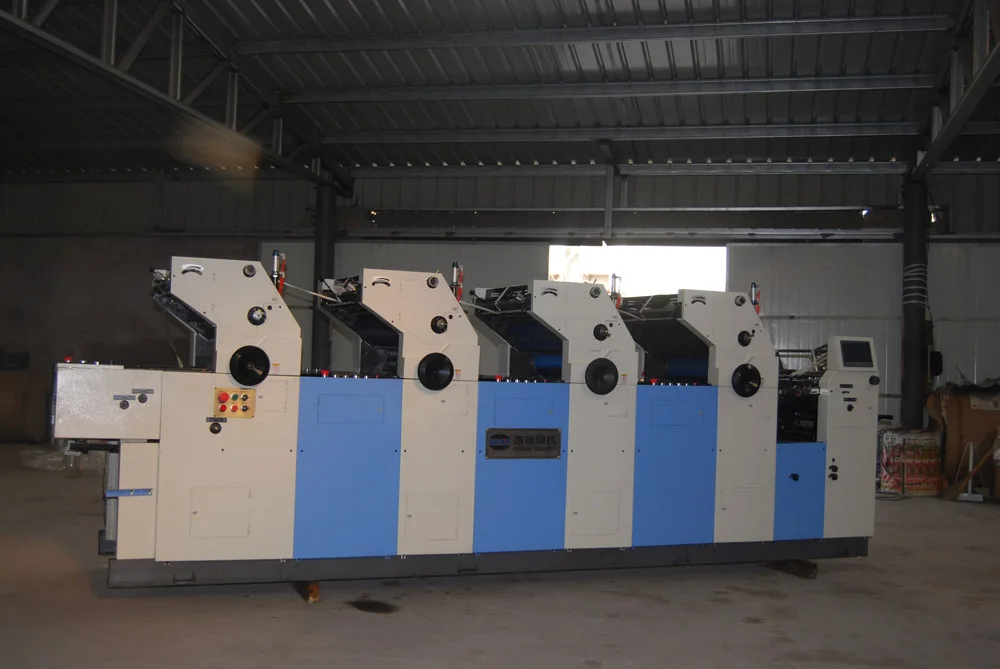 HT447IINP High performance offset printing machine with numbering and perforating 4 color