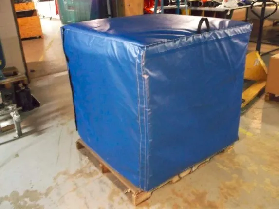 Heavy Duty Reusable PVC Tarpaulin Pallet Cover Industrial Fabric-Plastic PVC Waterproof Pallet Cover