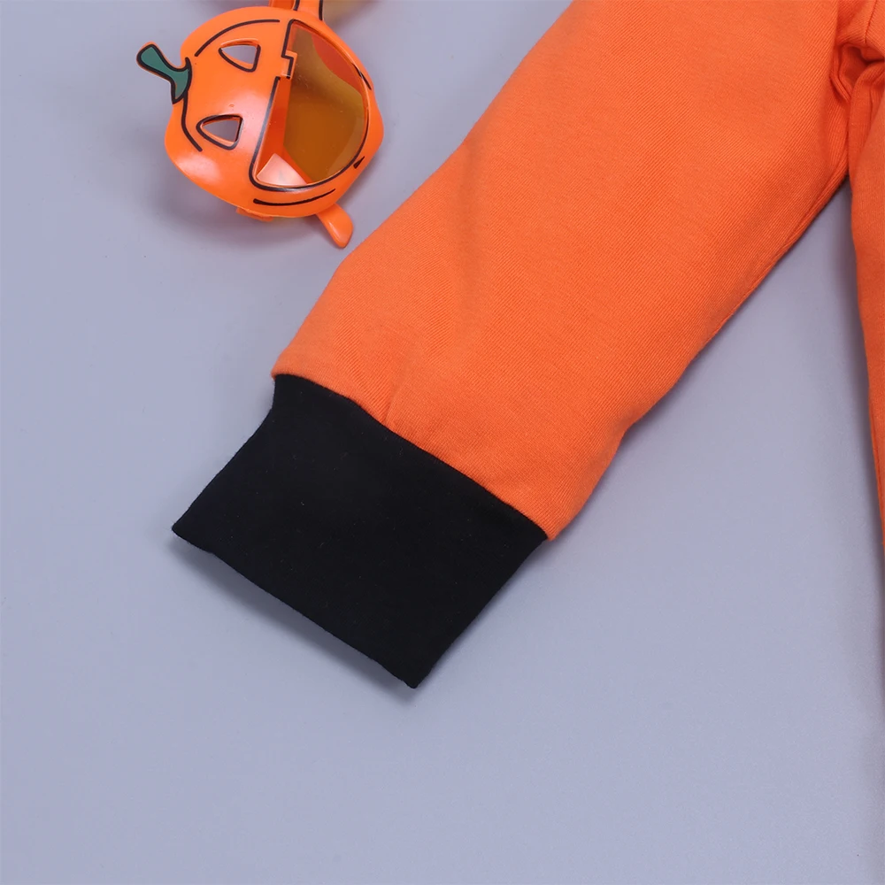 Ready to ship two piece pants set 2022 halloween pattern pajamas kids cotton