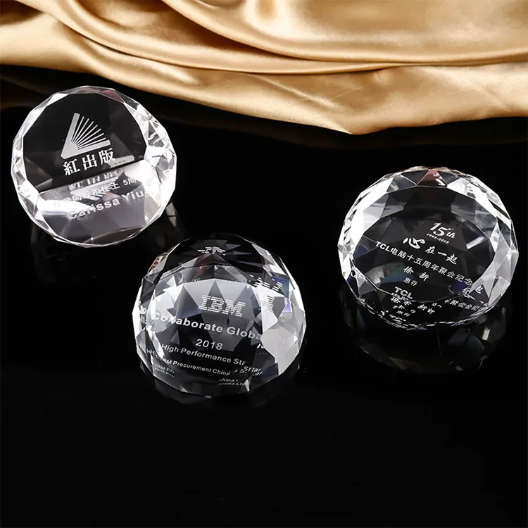 
k9 blank dome wedding favors crystal paperweight 