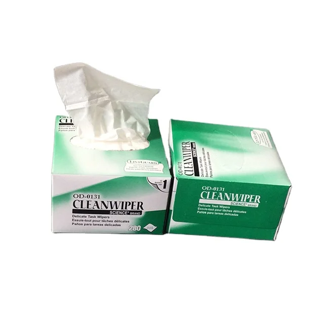 Промышленные Антистатические чистящие салфетки для лабораторий из 280 древесной целлюлозы, 1 слой, 100% шт.