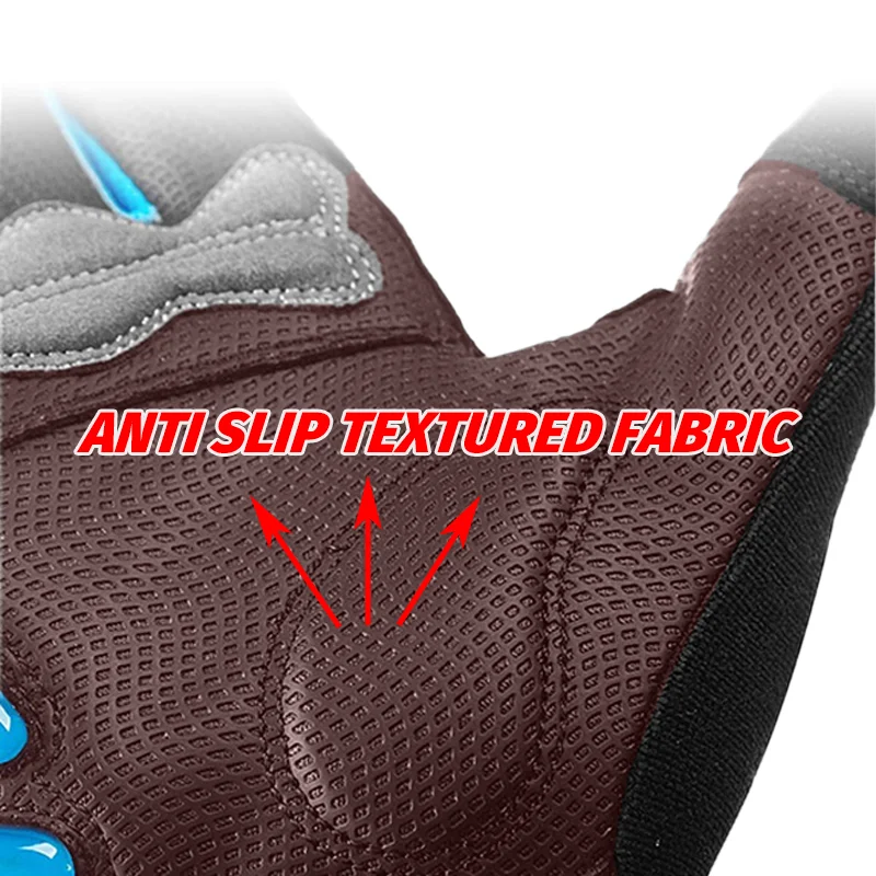 COOLCHANGE OEM Premium Durable Full-finger Silicone Gloves Cycling Sports Summer Unisex Blue Sport Motorcycle Riding Protection