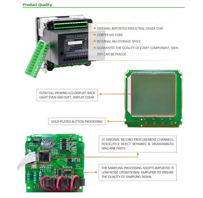 Digital Panel Data Logger Multi-function Power Measurement Meter