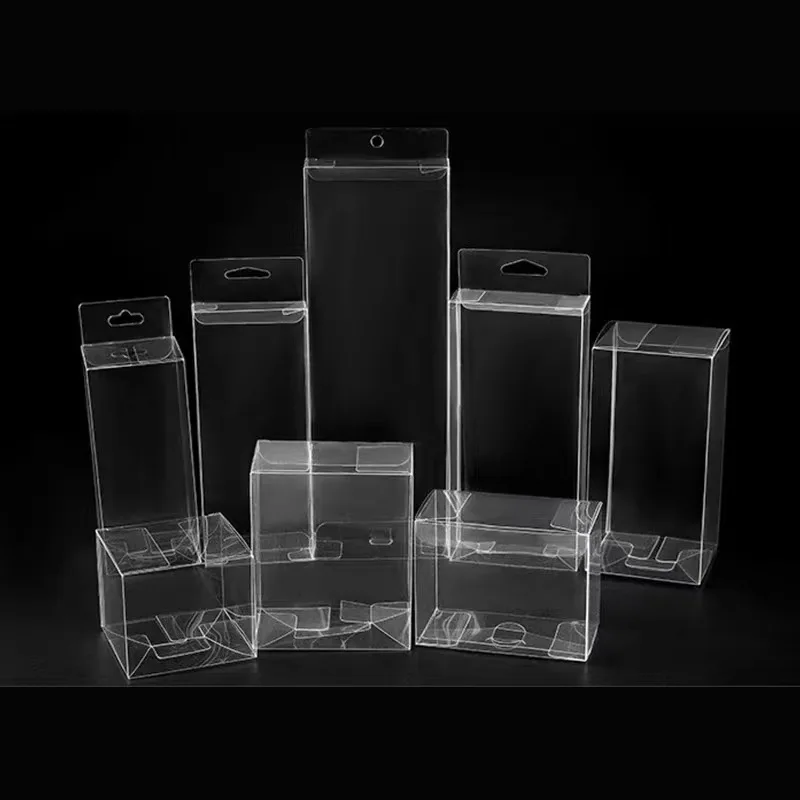 Custom Clear Plastic PVC Packaging Boxes High Transparent PET RPET Plastic Retail Packaging Box