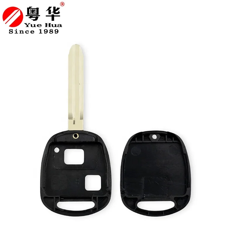 2 Button Sensors Car Blank Key Custom Uncut Blade Motorcycle Key Blanks For Toyota Camry Rav4 Corolla Prado Yaris Tarago Cruiser