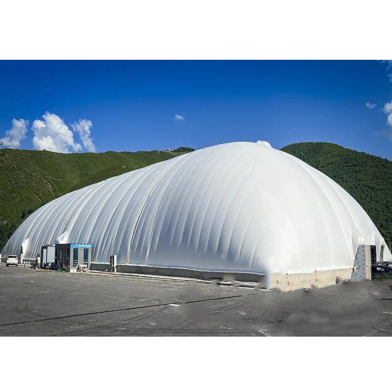 Large Architecture Membrane Outdoor PVDF Membrane Inflatable Sun Shade Waterproof Stadiums Air Dome Tent for Warehouse