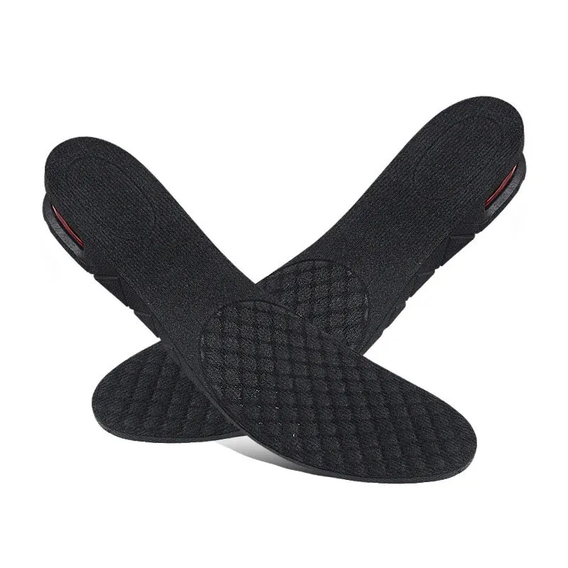 Popular Design PVC Material Multi-layer Unisex Invisible Height Increasing Insoles Sports Shock-absorbing Insoles