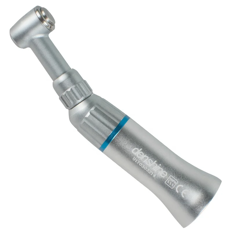 Dental Equipment Denshine Dental Slow Low Speed Handpiece Kit Push Button Contra Angle Air Motor 4H E-type