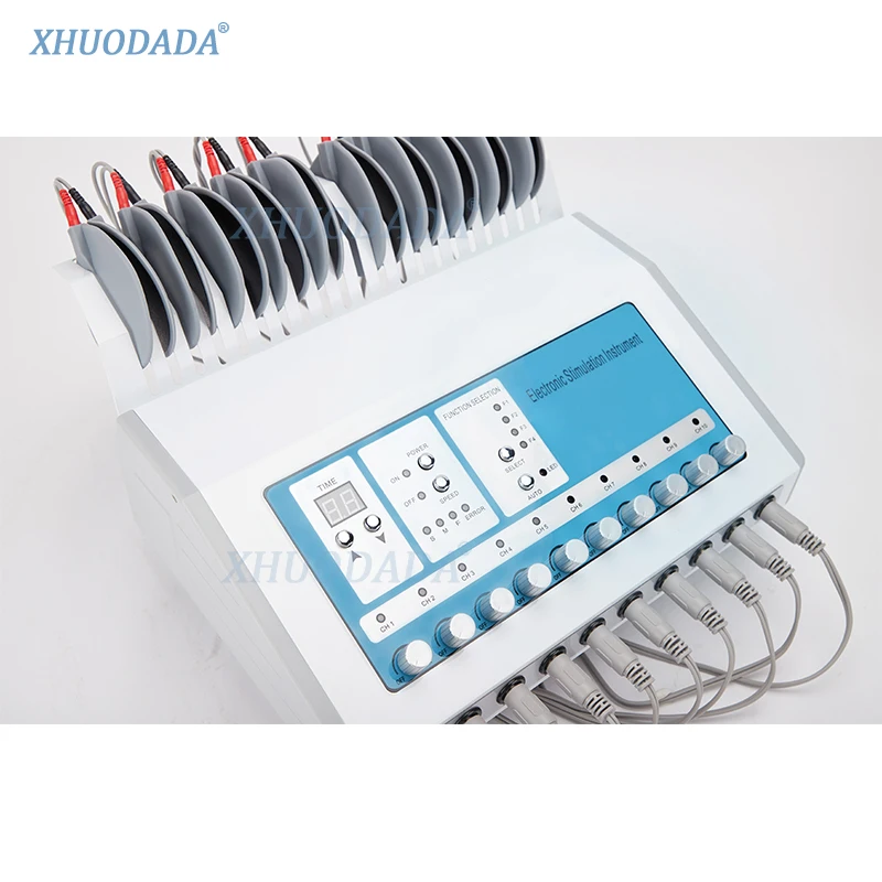 NEW Dual Channel TENS EMS Unit Muscle Stimulator for Pain Relief Therapy Electronic Pulse Massager Muscle Massager Micro Current